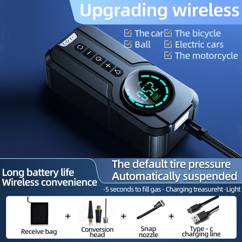 Miniaturbild: Car Air Pump Wireless Portable Car Electric Car Tire 12v High-power Pump