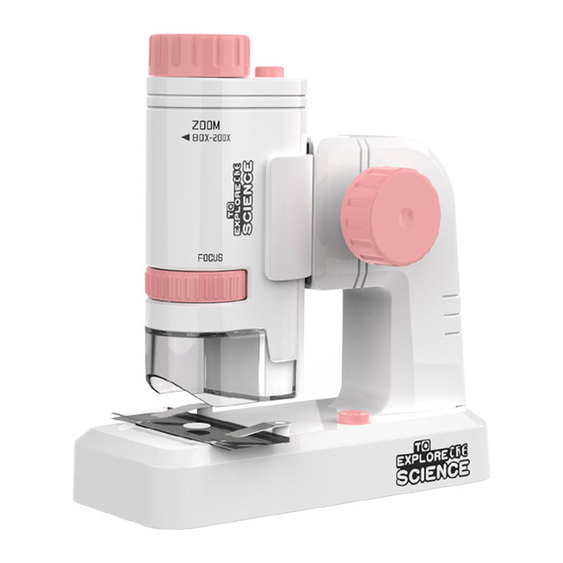 الصورة المصغرة: Children's Portable Handheld Optical Microscope Boys Girls Scientific Outd