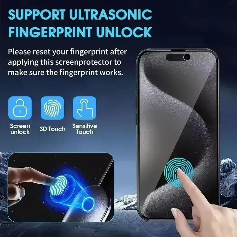 Миниатюра: Full Cover Privacy Screen Protector For iPhone 11 12 13 14 15 Pro Max 8 Plus Be