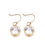 Thumbnail: 18K Gold Round Zircon Multicolor Earrings