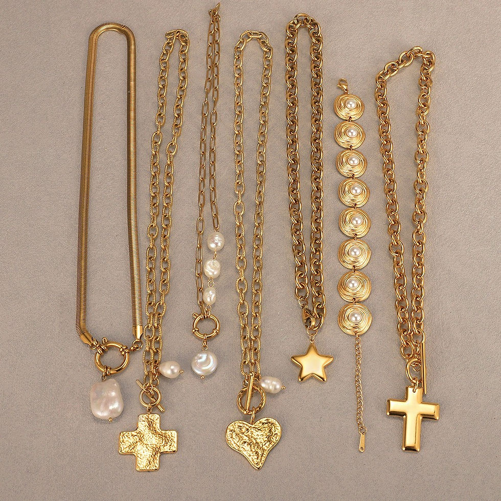 Thumbnail: Light luxury and sophisticated sweater chain/pearl necklace