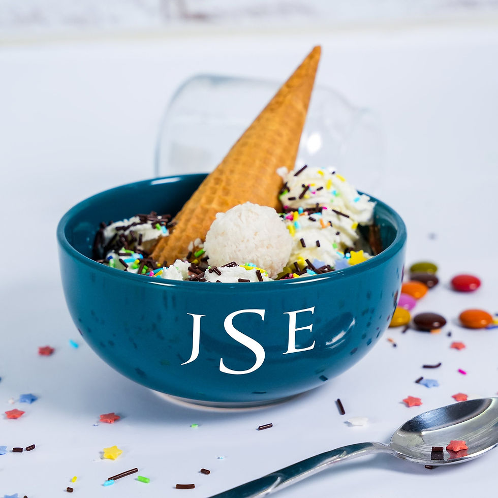 Миниатюра: Personalized Ceramic Ice Cream Bowl, Custom Name Cereal Bowl, Kids Christmas Gi
