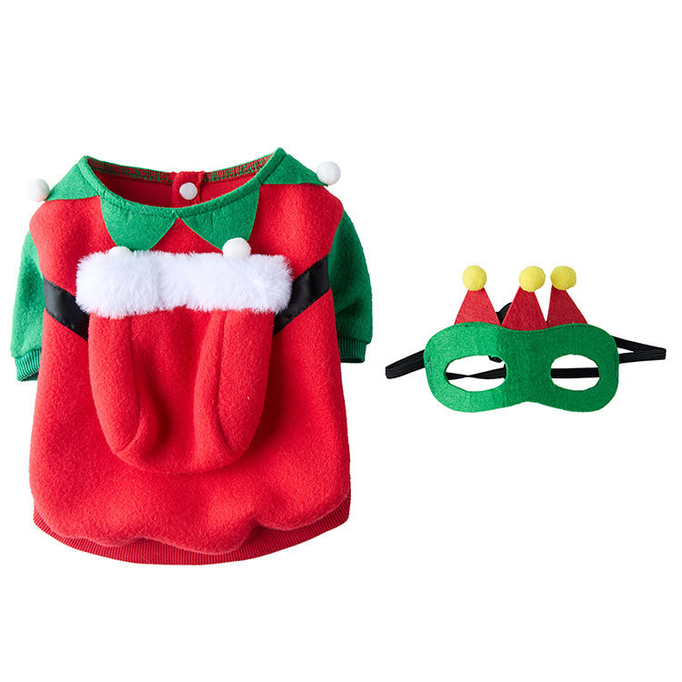 Miniaturbild: Christmas Dress-up Pet Clothes, Autumn And Winter Warm Dog Clothes, Plush Cloth