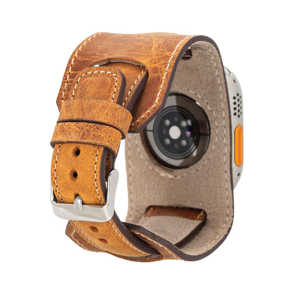 الصورة المصغرة: Moorcroft Cuff Leather Bands for Apple Watch