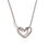 Thumbnail: 18K Gold Delicate Snake Chain Simple Heart Pendant Necklace