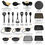 Miniatura: Thyme & Table 32-Piece Non-Stick Cookware & Bakeware Set, Black