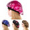 Miniature : Printed Satin Nightcap Stretch Wide-brimmed Round Cap Chemotherapy Cap Dome Bat