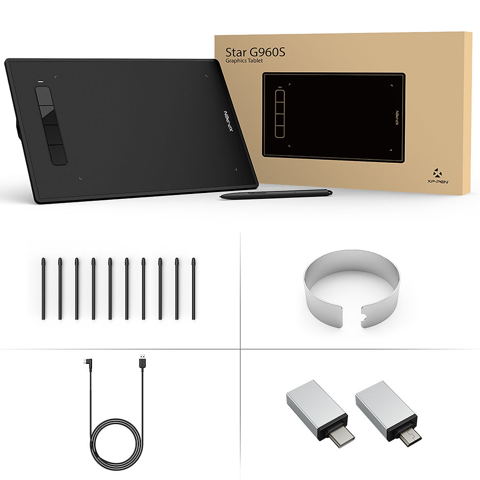 الصورة المصغرة: XPen Star G960S/S Plus Graphics Tablet Digital Drawing Tablet 8192 Levels 
