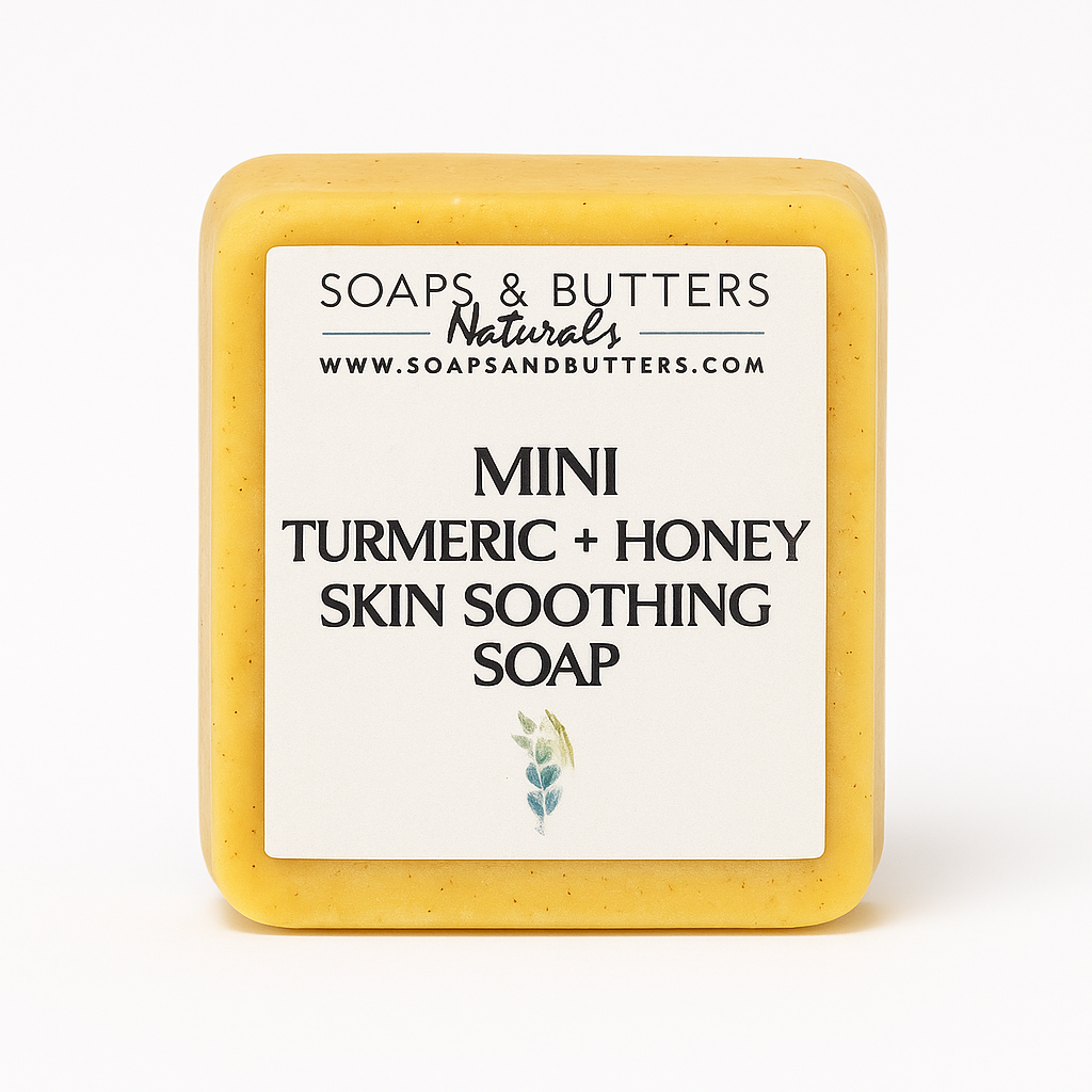 Turmeric + Honey Mini Soap Bar - Travel-Size Soap Bar