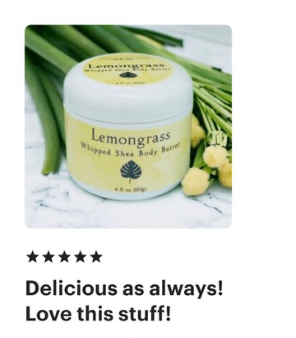 Thumbnail: Lemongrass Whipped Shea Body Butter five-star customer review