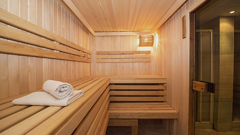Private men's and women's saunas at Fuel Fortress, the luxury gym in Bowling Green, Kentucky