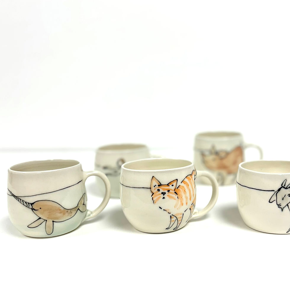Pre order short animal mug