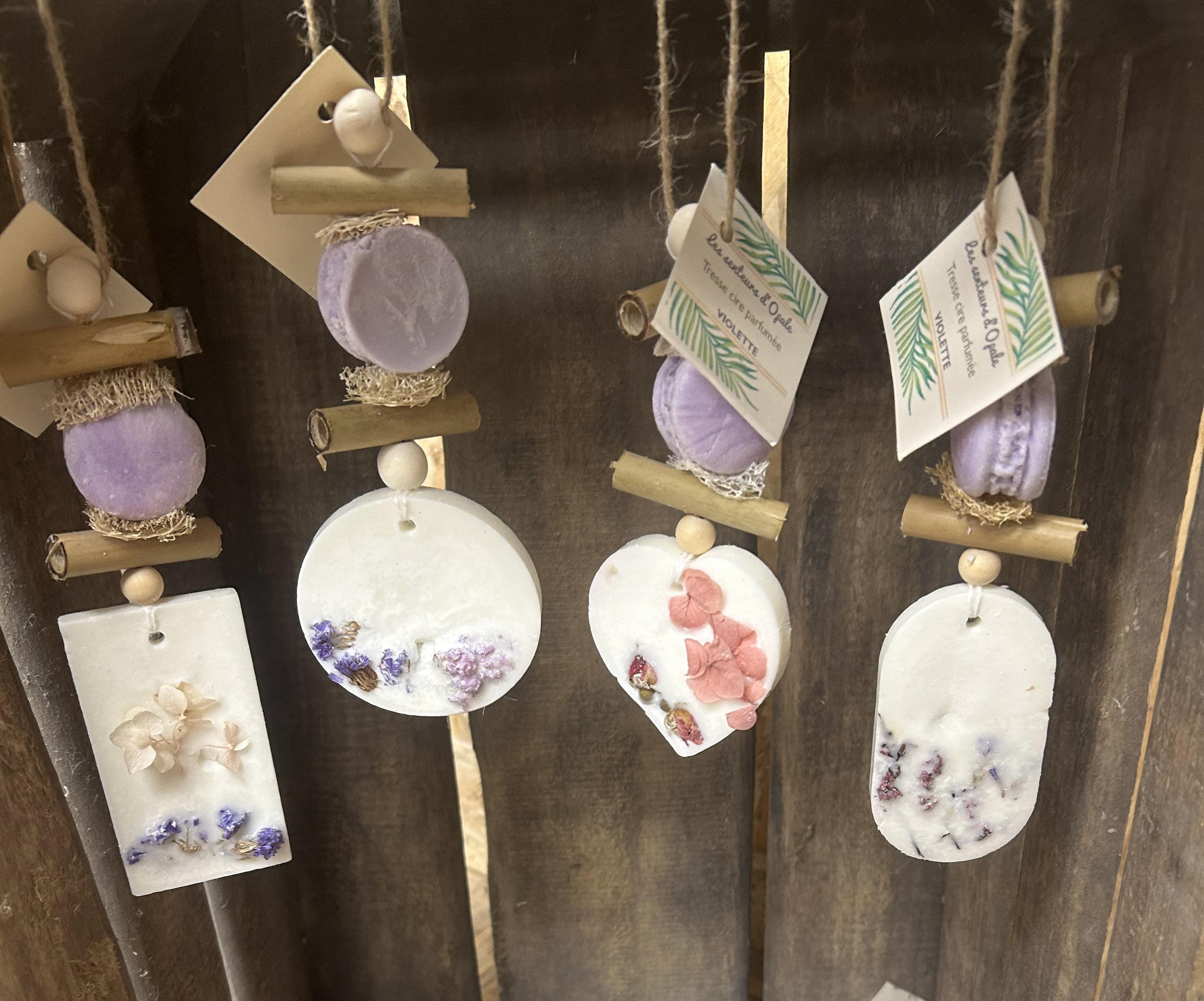 Tresse de cire parfumée Violette