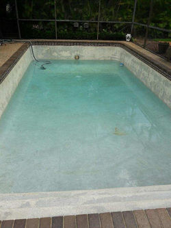 Pool Resurfacing - Before