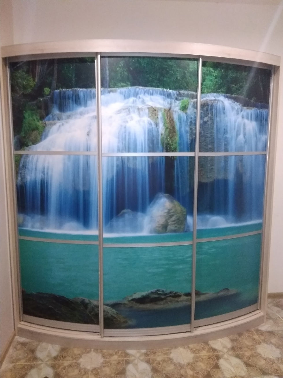 Радиусные шкафы-купе с фотопечатью на заказ во Владимире от производителя МФВ