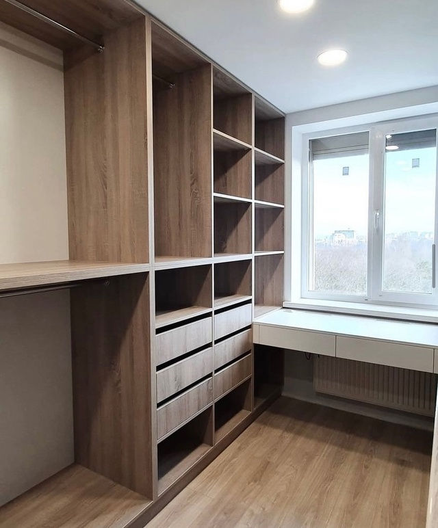 гардеробная на заказ по индивидуальным размерам