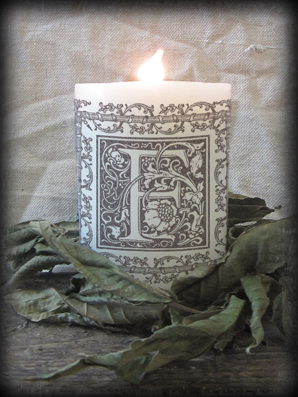 Thumbnail: Letter Press Alphabet Candle