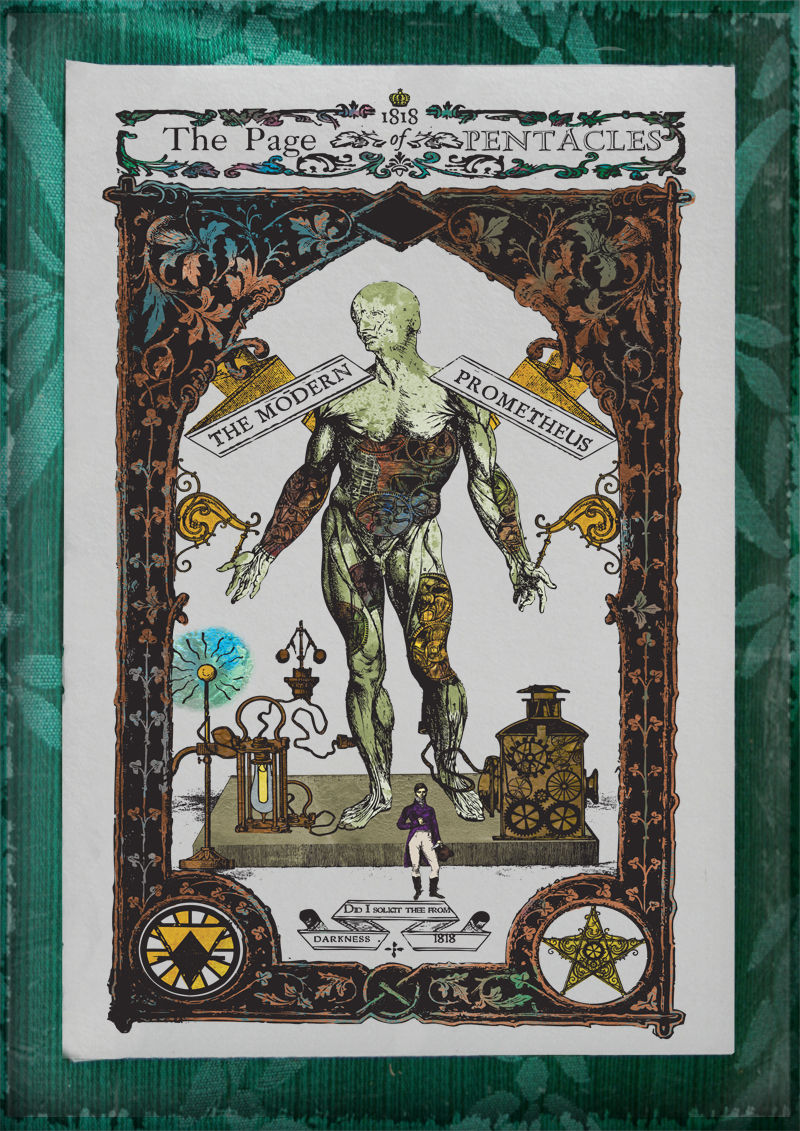 Thumbnail: The Industrial Sublime Tarot: Minor Arcana: The Suit of Pentacles (Color)