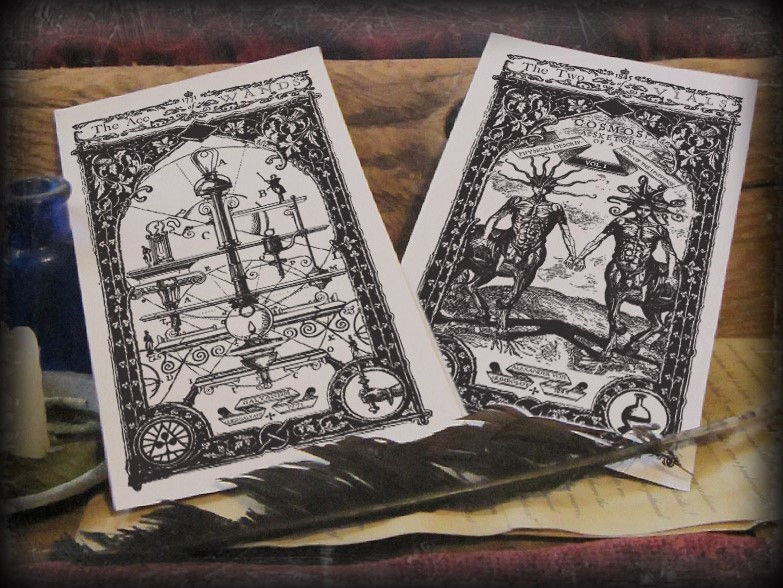Thumbnail: The Industrial Sublime Tarot: Major Arcana: The Fool to Justice (Black&White)