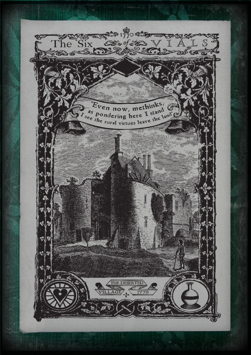 Thumbnail: The Industrial Sublime Tarot: Minor Arcana: The Suit of Vials (Black and White)