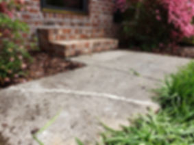 Settled Steps & Sidewalk Crack Repaired.