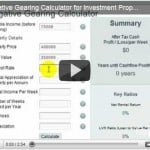 Negative Gearing Calculator Video