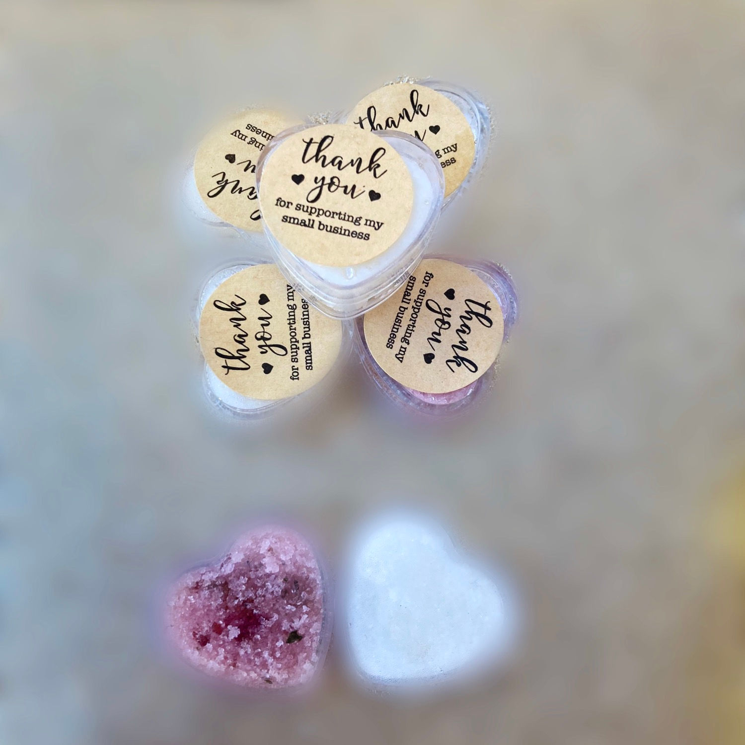 Mini heart scrub