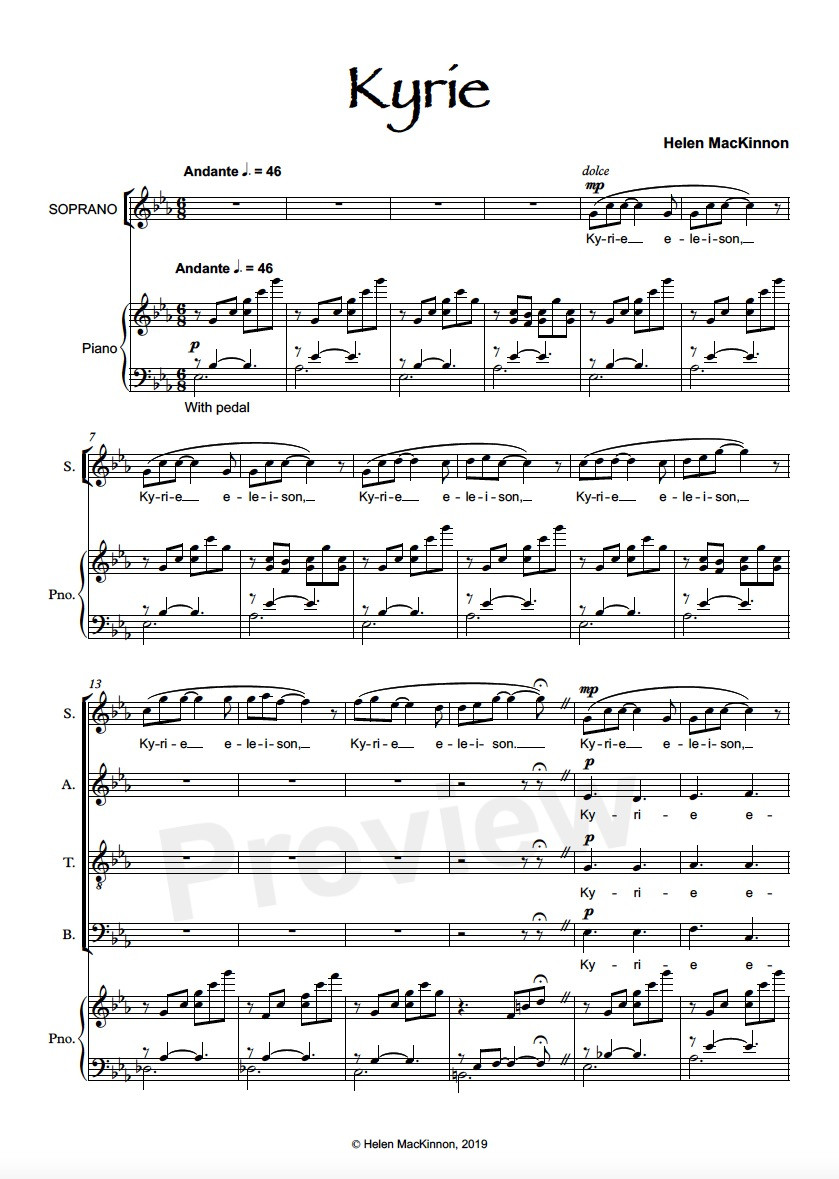 Thumbnail: Mass for the Spirit (SATB and Piano)