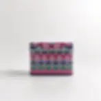 Small rectangular decorative tin with colorful mandala pattern