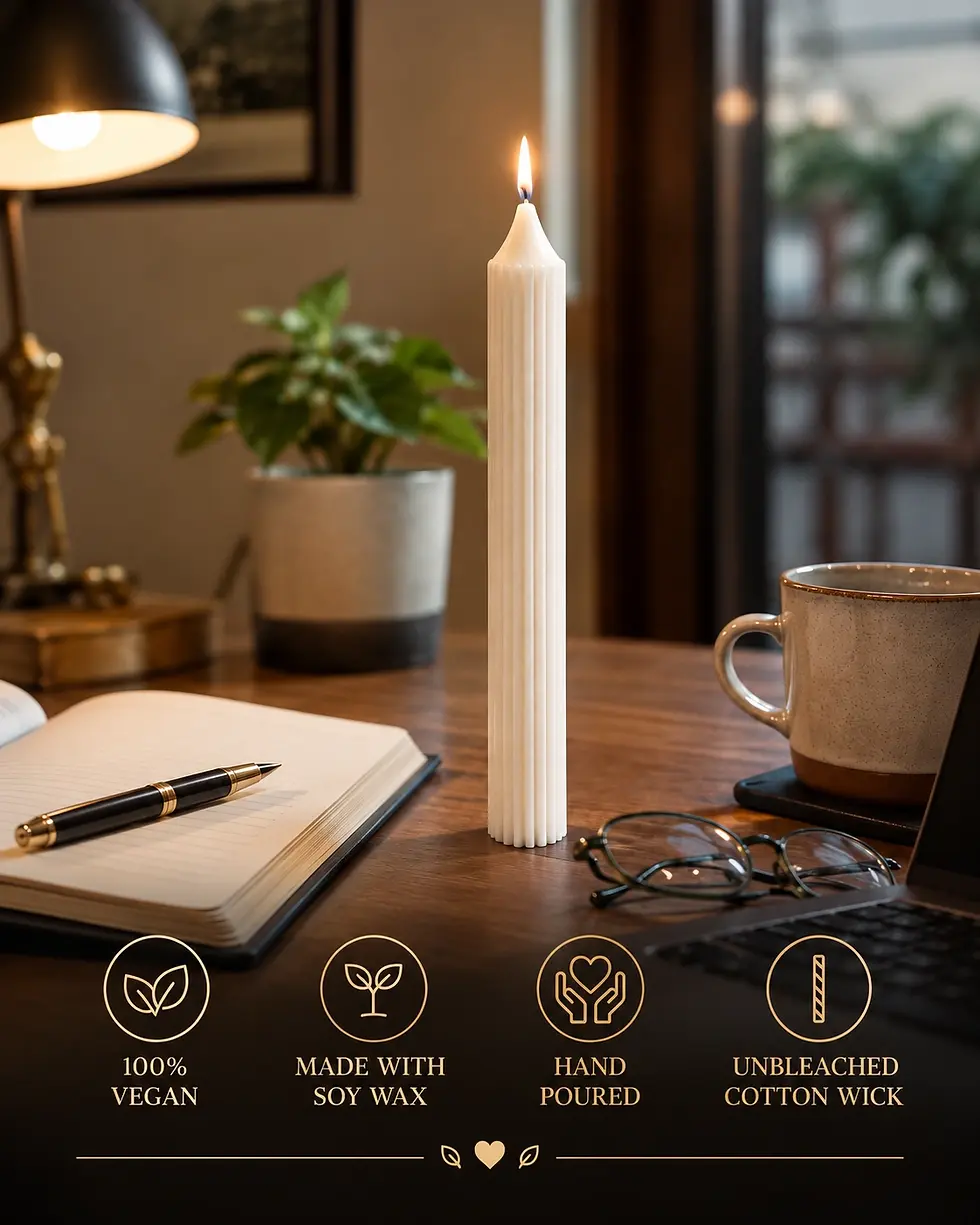 Thumbnail: Soulshelli Pillar Candle 100% Soy Wax