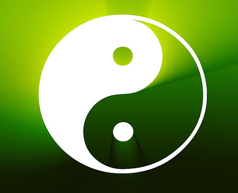 Yin und Yang Symbole für Natur Energetik