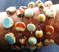 handmade ceramic bead bracelets