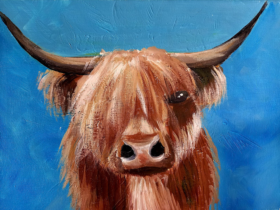 HAIRY 🦬 HIGHLAND COW School Holidays PAINT 🖌 DATE