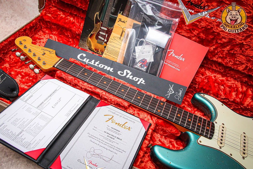 Thumbnail: FENDER USA Masterbuilt '60 Stratocaster Relic *Jason Smith " Robins Egg Blue"
