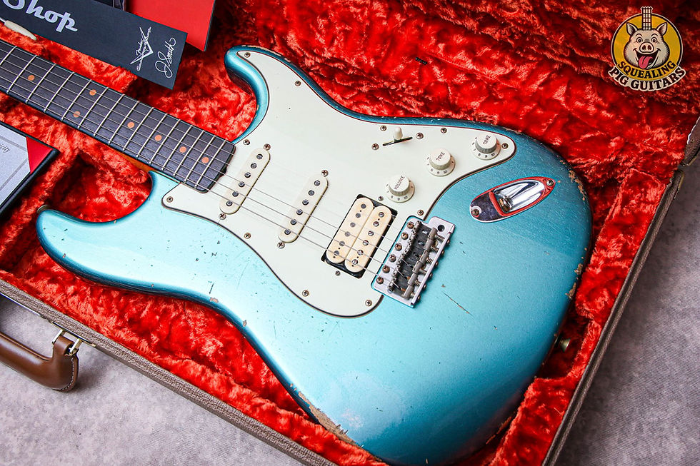Thumbnail: FENDER USA Masterbuilt '60 Stratocaster Relic *Jason Smith " Robins Egg Blue"