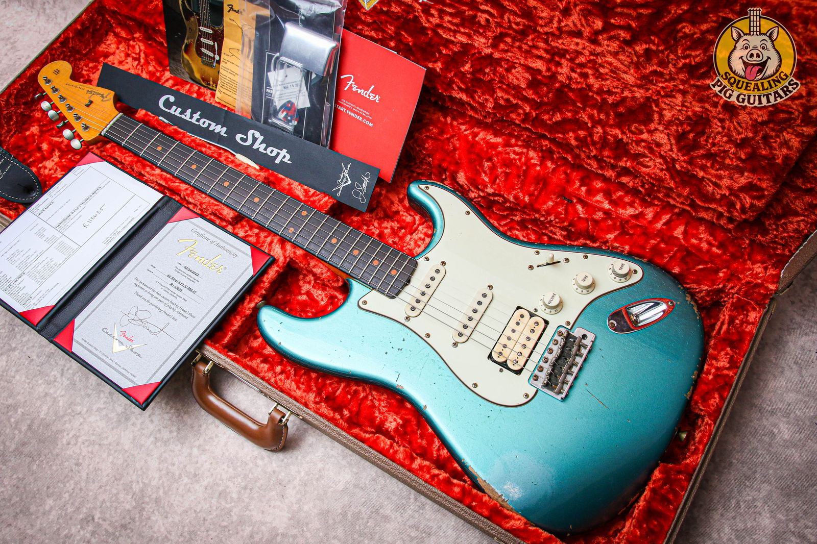 FENDER USA Masterbuilt '60 Stratocaster Relic *Jason Smith " Robins Egg Blue"