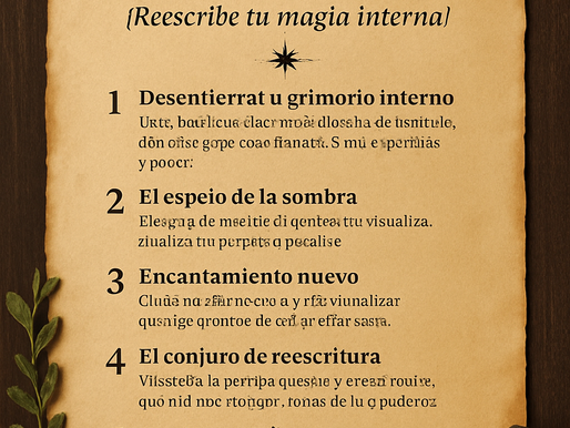 🧠✨Reescribe tu hechizo interno: el ritual de transformación de creencias.