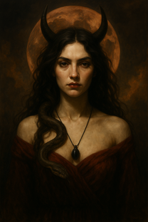 Lilith. Mujer Libre, arropada por la Luna