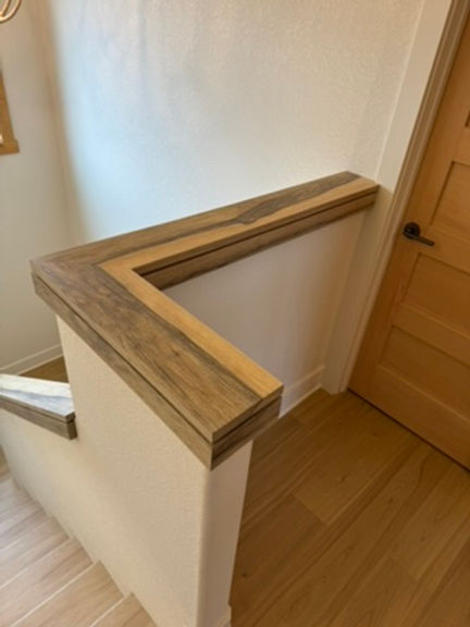Black Limba wood Stair Cap