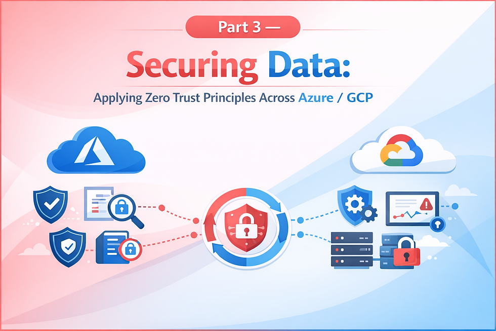 Part 3 — Securing Data: Applying Zero Trust Principles Across Azure/GCP