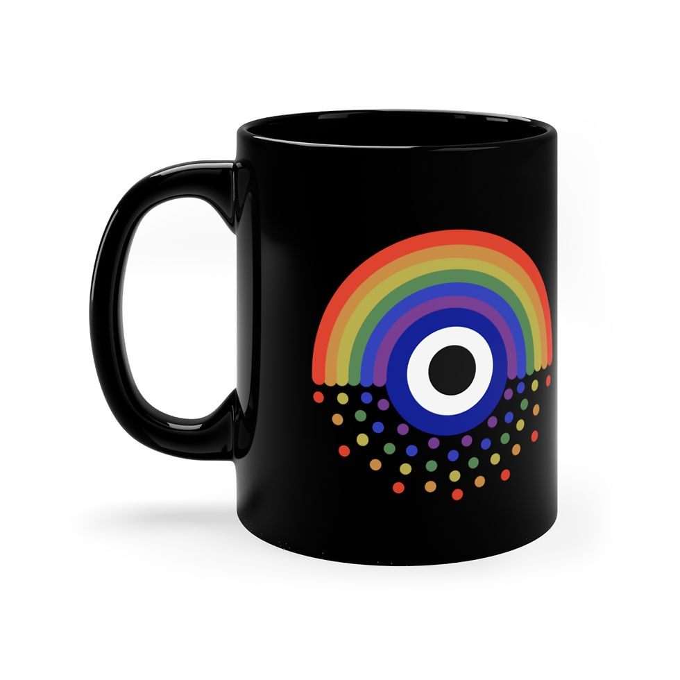 Thumbnail: Nazar Rainbow 11oz Black Mug