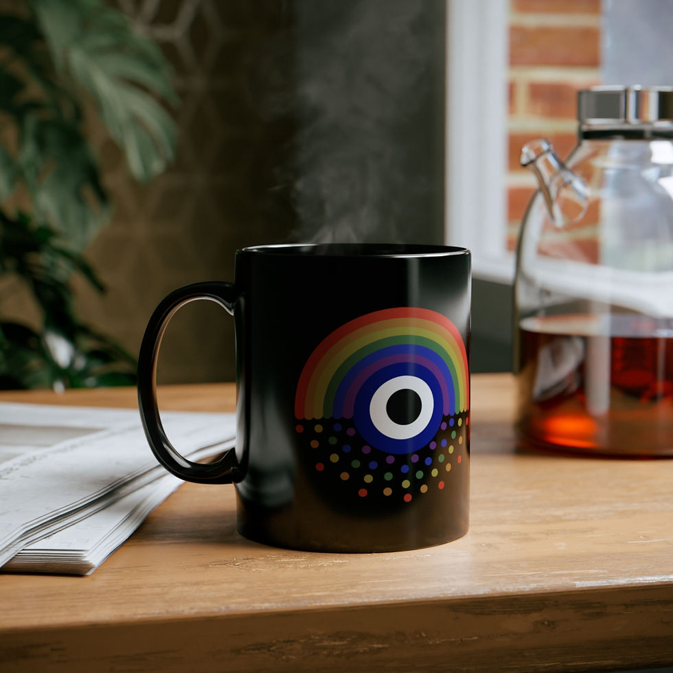 Thumbnail: Nazar Rainbow 11oz Black Mug