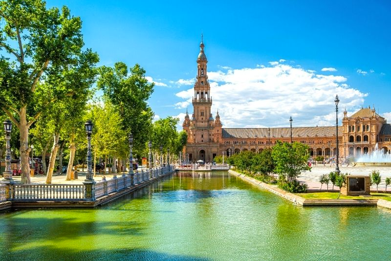 plaza de espana, seville, andalusia, spain, culture, travel guide, south of spain