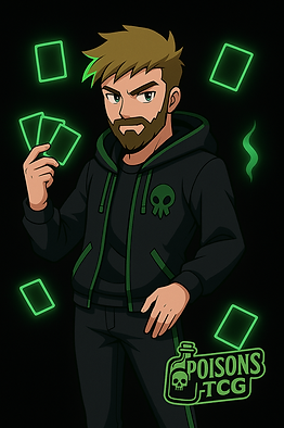 Poison holding his cards