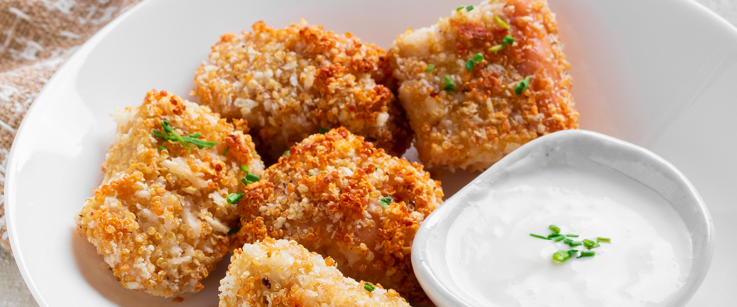 Quinoa Crusted Chicken Tenders Shop Mamalu Kitchen