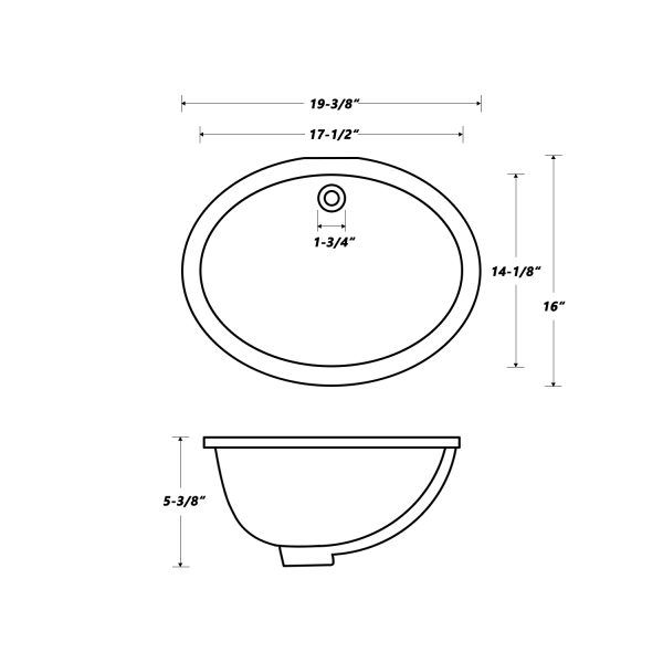 Thumbnail: Ceramic Vanity Sinks-Oval