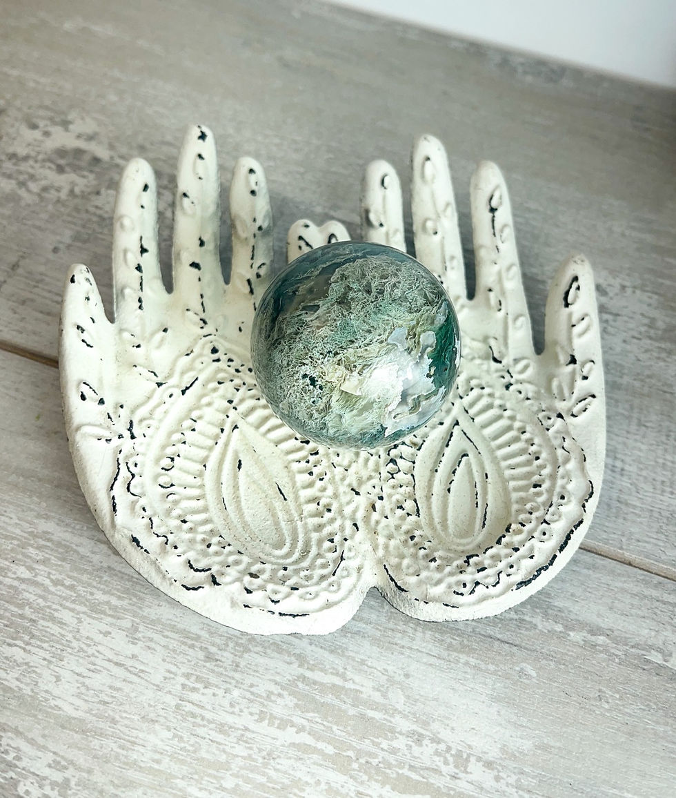 Thumbnail: Moss Agate Sphere - a