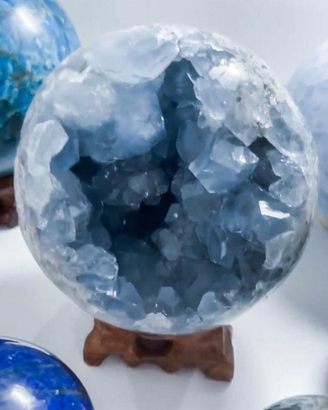 Blue Celestalite Speare Druzy Madagascar