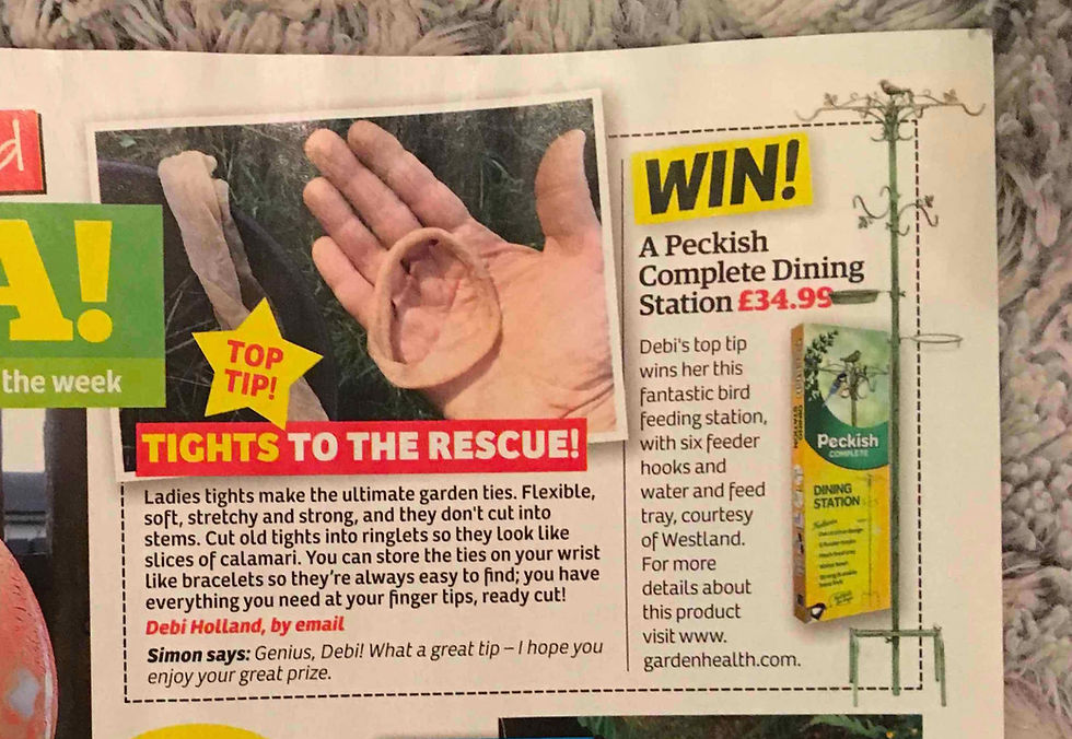 Thrilled to be Garden News magazine's top tip