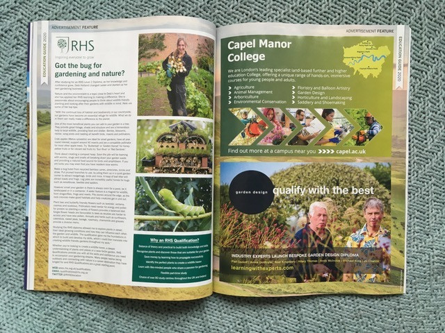 Double page spread of January 2020 BBC Countryfile magazine